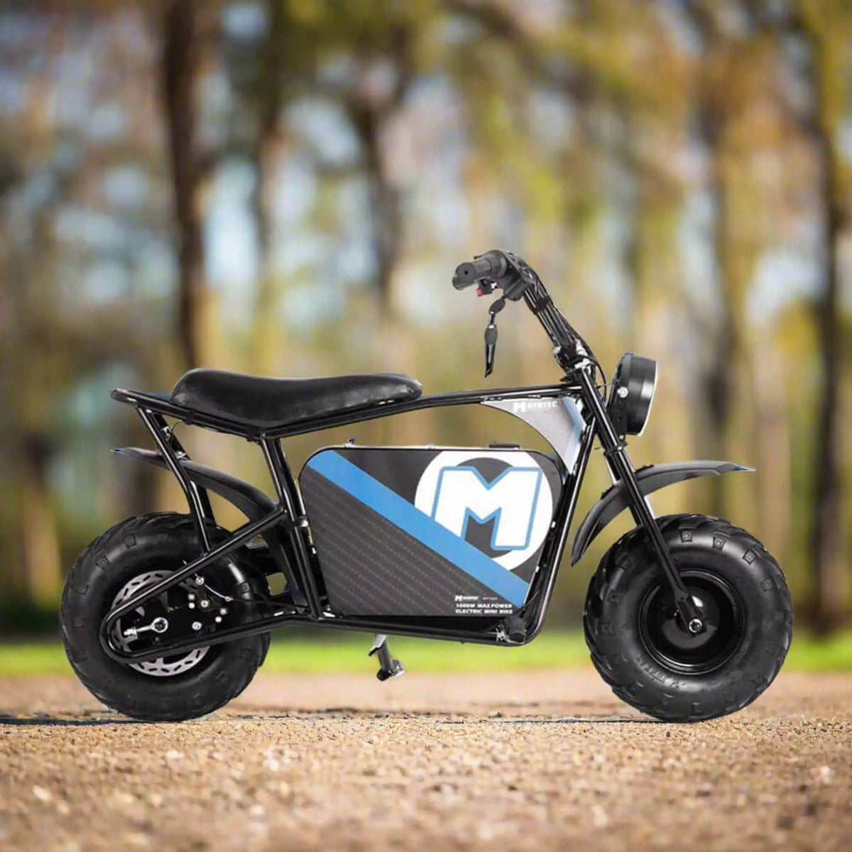 Electric Mini Bike | MotoTec 1000W 48V 12AH | Twist Throttle | Chain-Driven Steel Frame