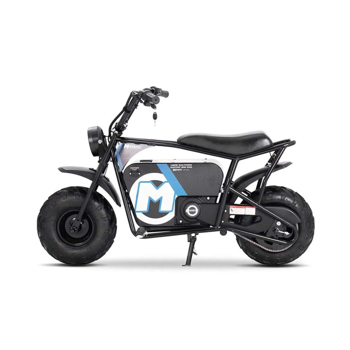 Electric Mini Bike | MotoTec 1000W 48V 12AH | Twist Throttle | Chain-Driven Steel Frame