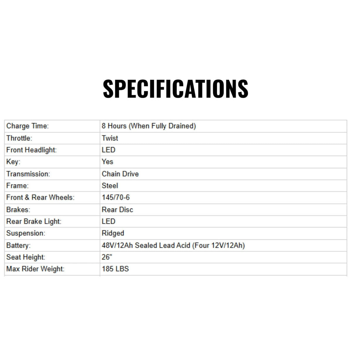 Electric Mini Bike | MotoTec 1000W 48V 12AH | Twist Throttle | Chain-Driven Steel Frame