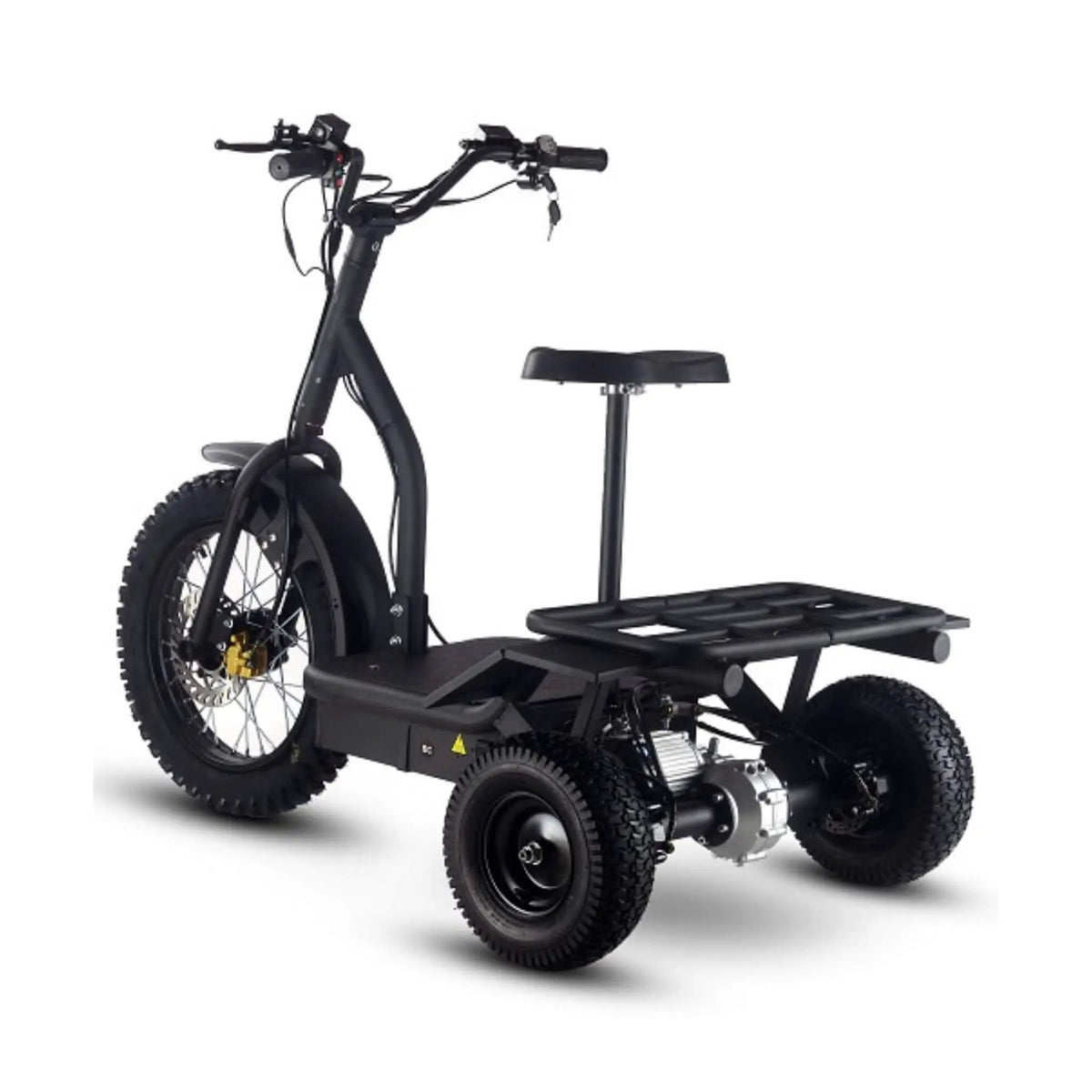 Electric Trike Scooter | MotoTec 48V 1200W | Three Wheel Design | 400 Lb Rider Capacity