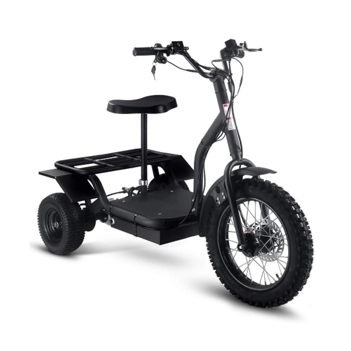 Electric Trike Scooter | MotoTec 48V 1200W | Three Wheel Design | 400 Lb Rider Capacity