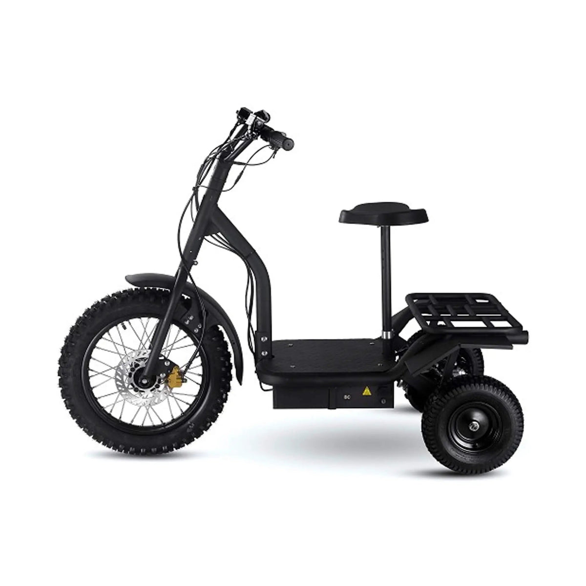Electric Trike Scooter | MotoTec 48V 1200W | Three Wheel Design | 400 Lb Rider Capacity