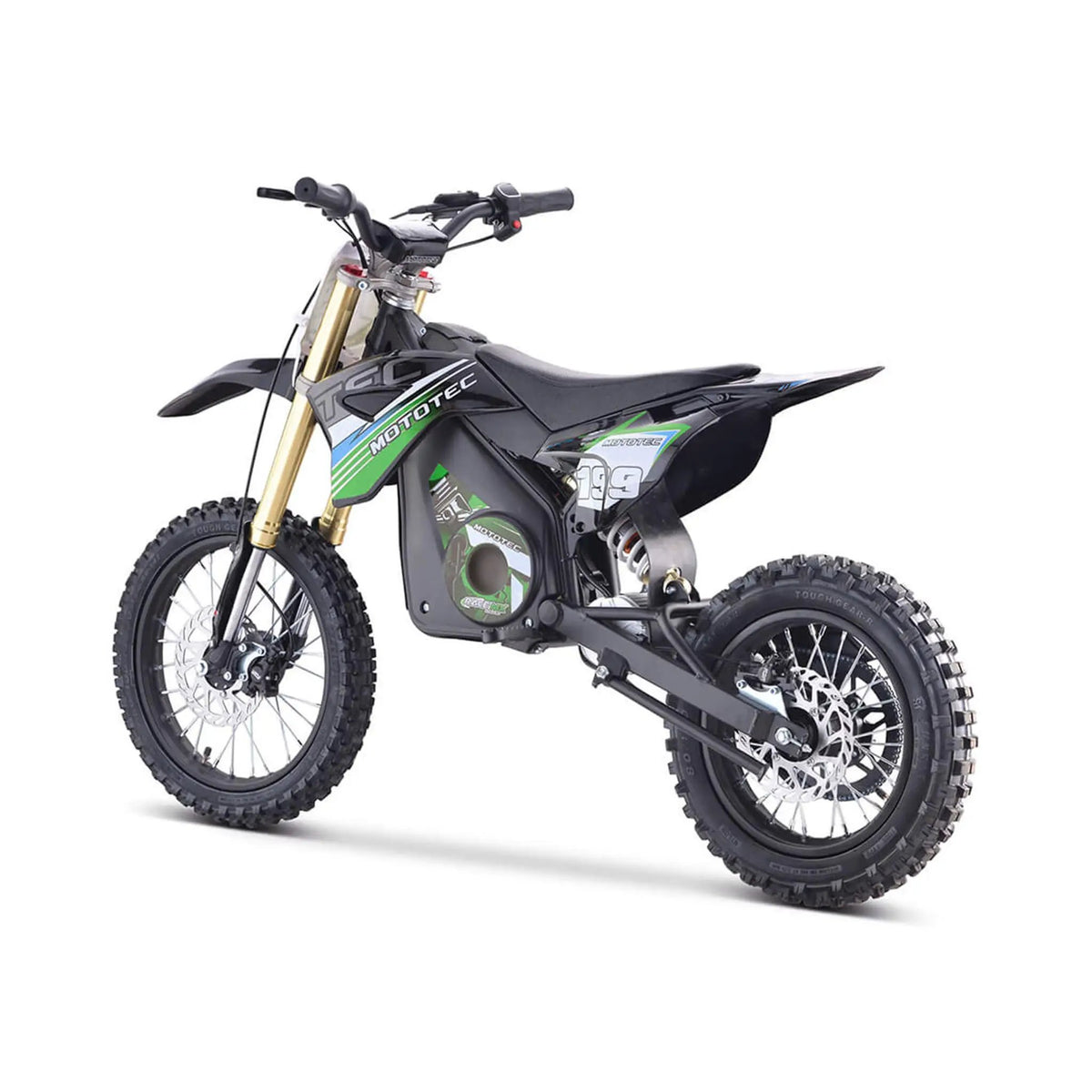 Electric Dirt Bike | MotoTec 48V 1800W Pro | Front And Rear Disc Brakes | Hydraulic Front Shocks