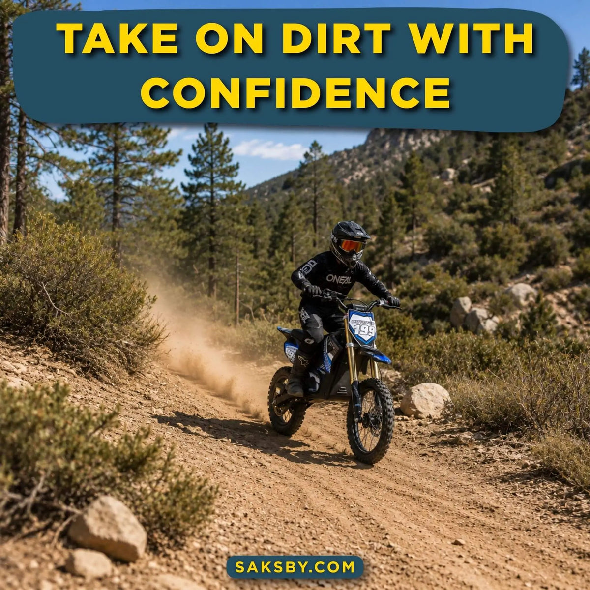 Electric Dirt Bike | MotoTec 48V 1800W Pro | Front And Rear Disc Brakes | Hydraulic Front Shocks