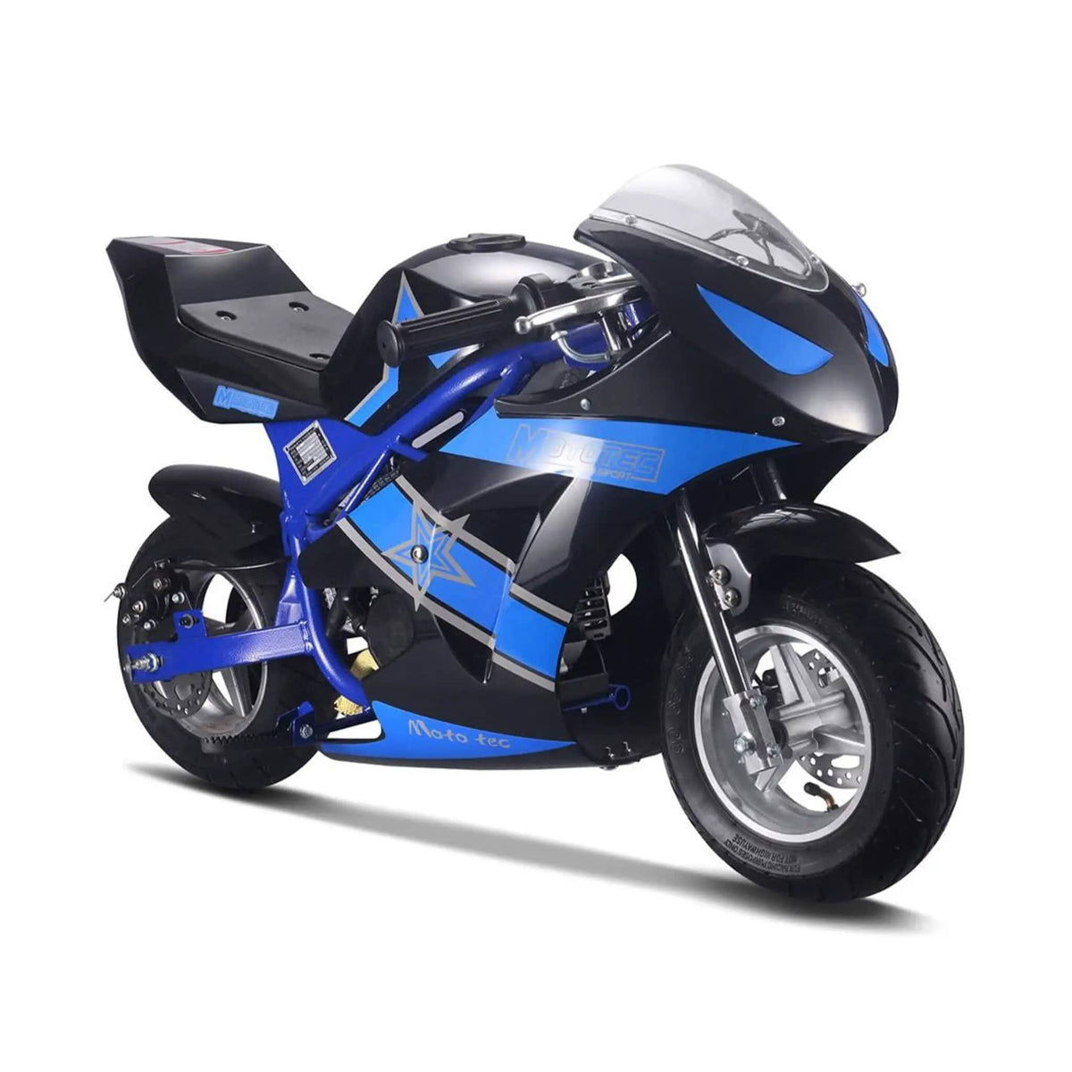 Gas Pocket Bike | MotoTec GT 49CC | 2-Stroke Air Cooled Engine | Rigid Steel Frame