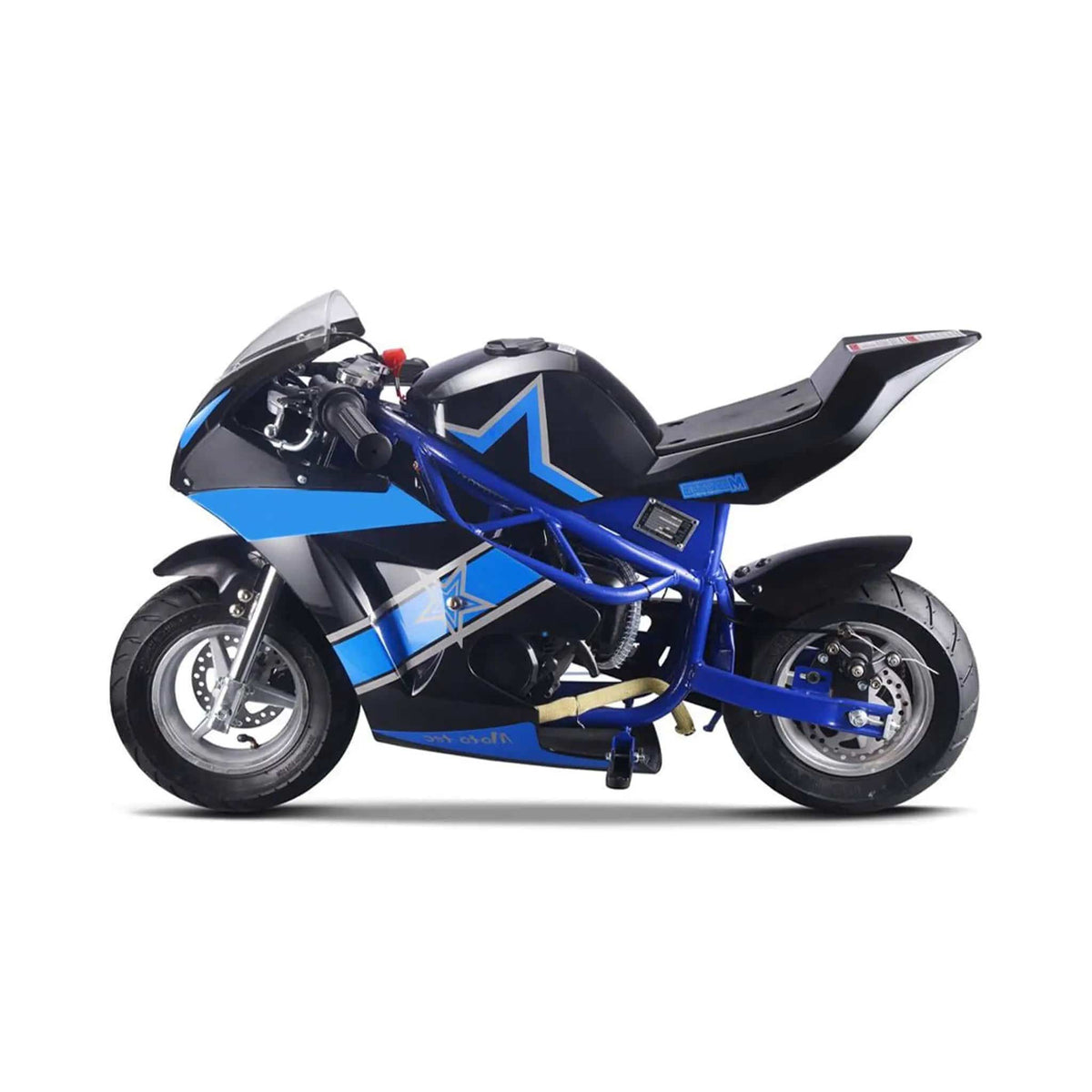 Gas Pocket Bike | MotoTec GT 49CC | 2-Stroke Air Cooled Engine | Rigid Steel Frame