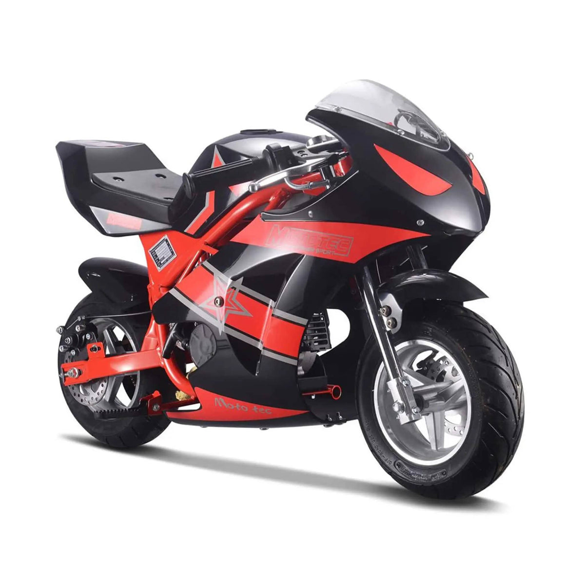 Gas Pocket Bike | MotoTec GT 49CC | 2-Stroke Air Cooled Engine | Rigid Steel Frame