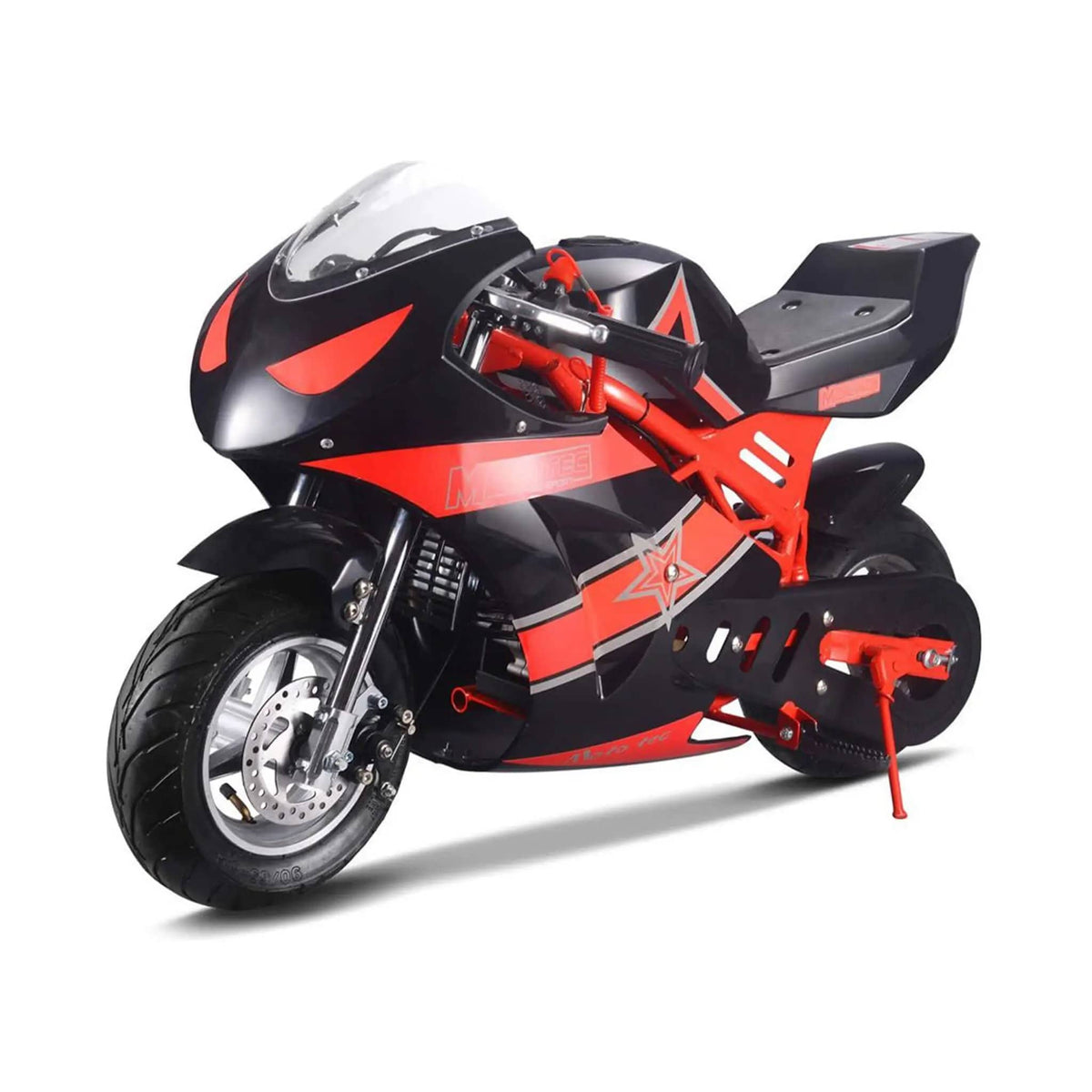 Gas Pocket Bike | MotoTec GT 49CC | 2-Stroke Air Cooled Engine | Rigid Steel Frame