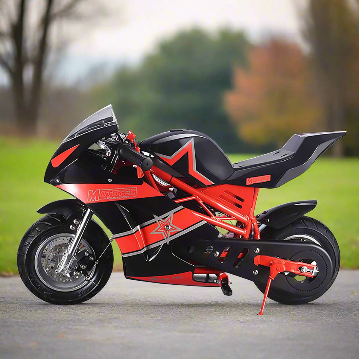 Gas Pocket Bike | MotoTec GT 49CC | 2-Stroke Air Cooled Engine | Rigid Steel Frame