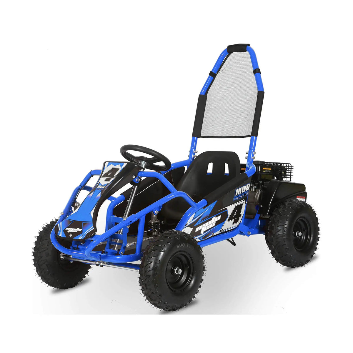 Gas Powered Go Kart | MotoTec Mud 98CC | Full Suspension | Pull-Start 4-Stroke Engine
