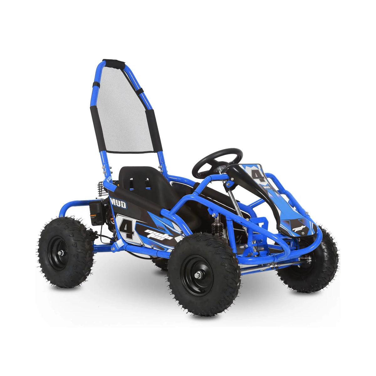Gas Powered Go Kart | MotoTec Mud 98CC | Full Suspension | Pull-Start 4-Stroke Engine