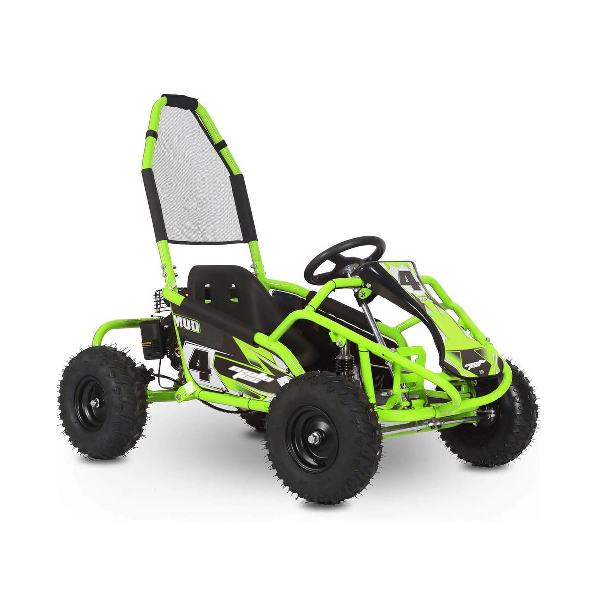 Gas Powered Go Kart | MotoTec Mud 98CC | Full Suspension | Pull-Start 4-Stroke Engine