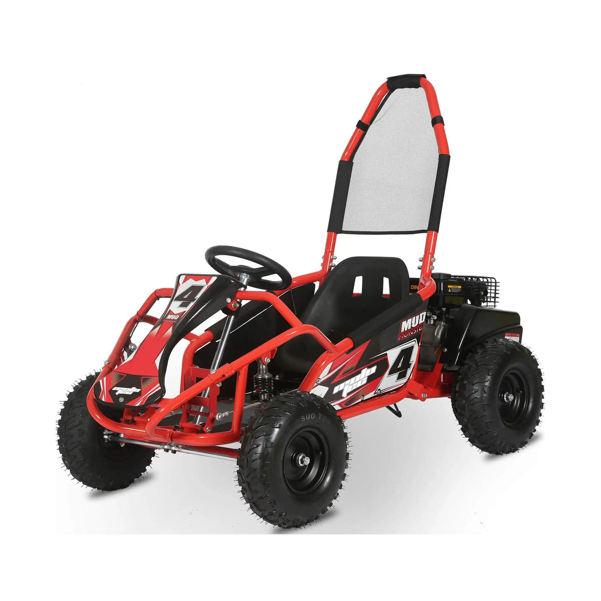 Gas Powered Go Kart | MotoTec Mud 98CC | Full Suspension | Pull-Start 4-Stroke Engine