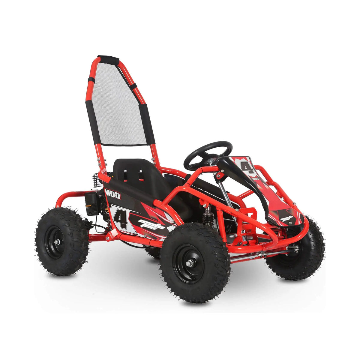 Gas Powered Go Kart | MotoTec Mud 98CC | Full Suspension | Pull-Start 4-Stroke Engine