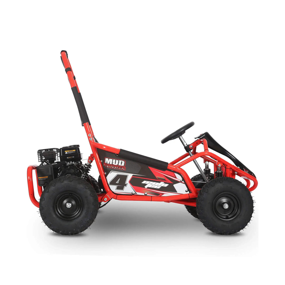 Gas Powered Go Kart | MotoTec Mud 98CC | Full Suspension | Pull-Start 4-Stroke Engine