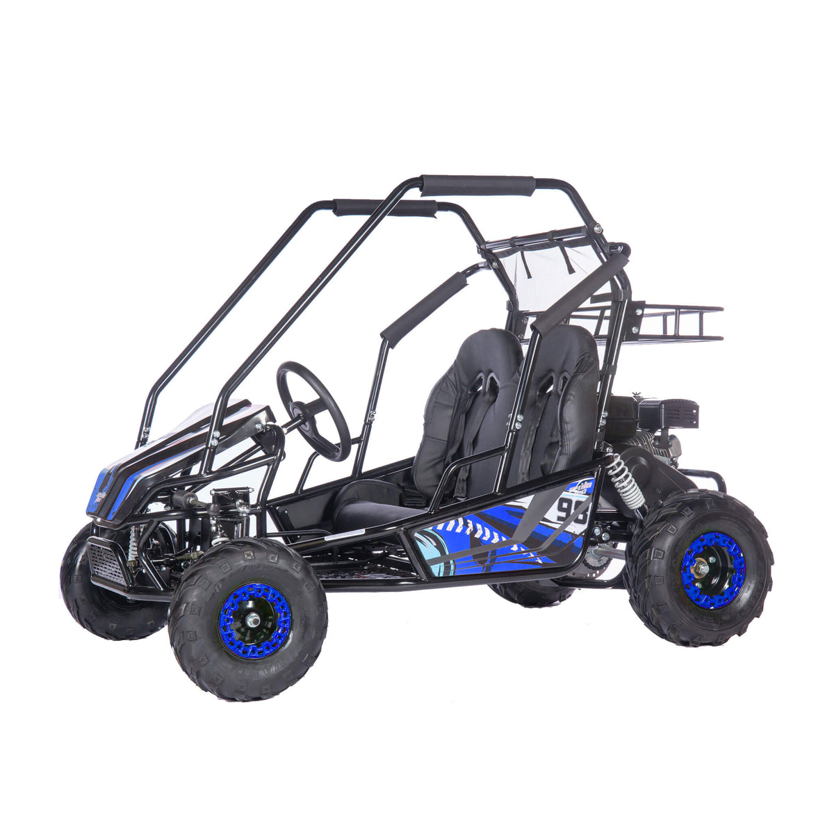 2-Seat Gas Go Kart | MotoTec Mud XL 212CC | Full Suspension | CVT Transmission