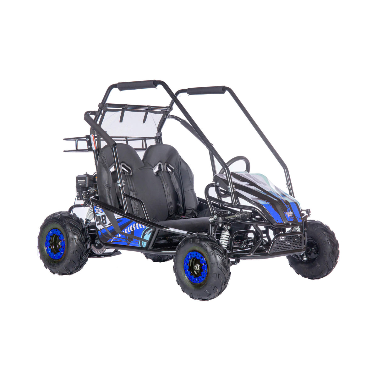 2-Seat Gas Go Kart | MotoTec Mud XL 212CC | Full Suspension | CVT Transmission