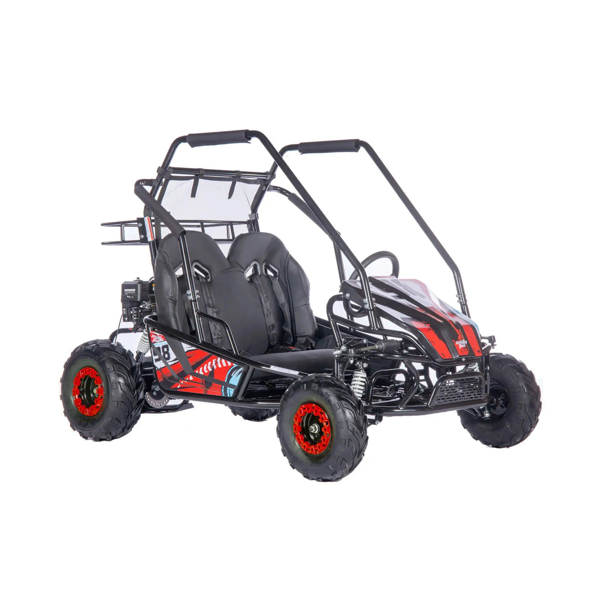 2-Seat Gas Go Kart | MotoTec Mud XL 212CC | Full Suspension | CVT Transmission