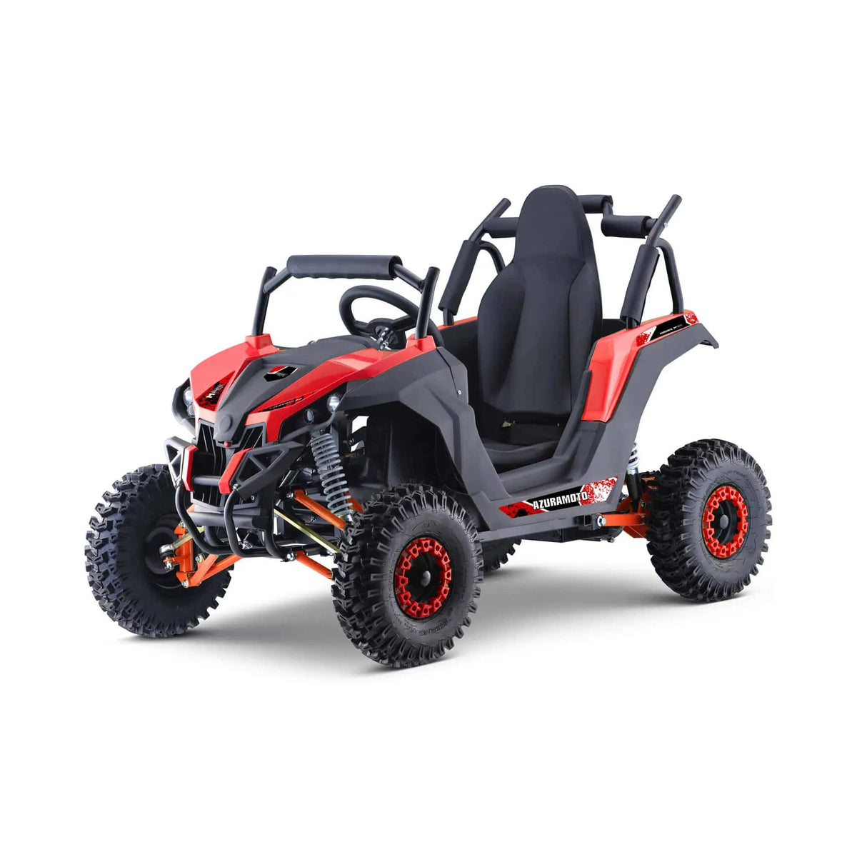 Kids Electric UTV | MotoTec Raider 1200W 48V | Full Suspension Steel Frame | Shaft Drive Go Kart