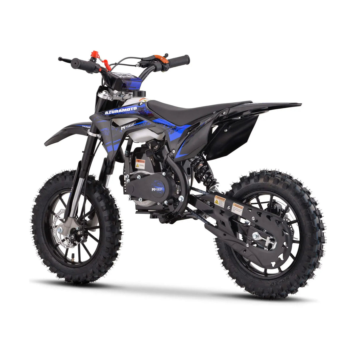 Kids Gas Dirt Bike | MotoTec Thunder 50CC | 2-Stroke Engine | Chromoly Steel Frame
