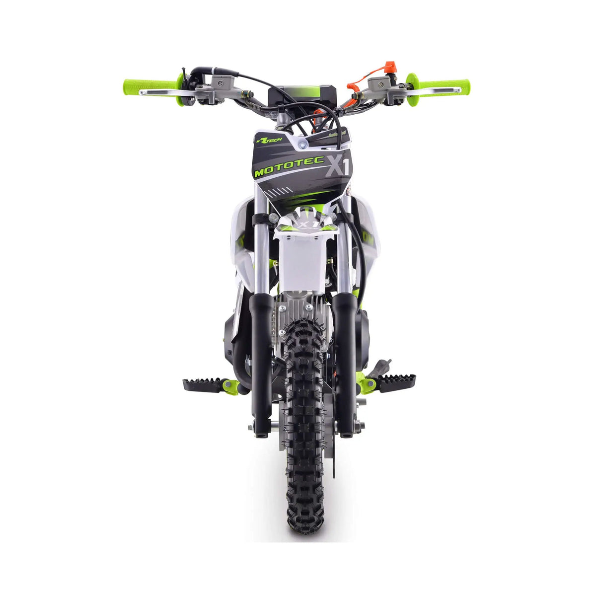 Gas Dirt Bike | MotoTec X1 110CC | 4-Stroke Air-Cooled Engine | Higher Grip Tires