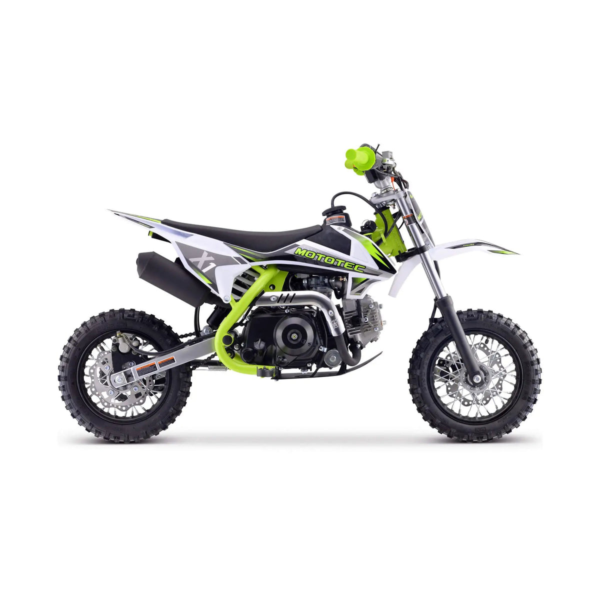 Gas Dirt Bike | MotoTec X1 110CC | 4-Stroke Air-Cooled Engine | Higher Grip Tires