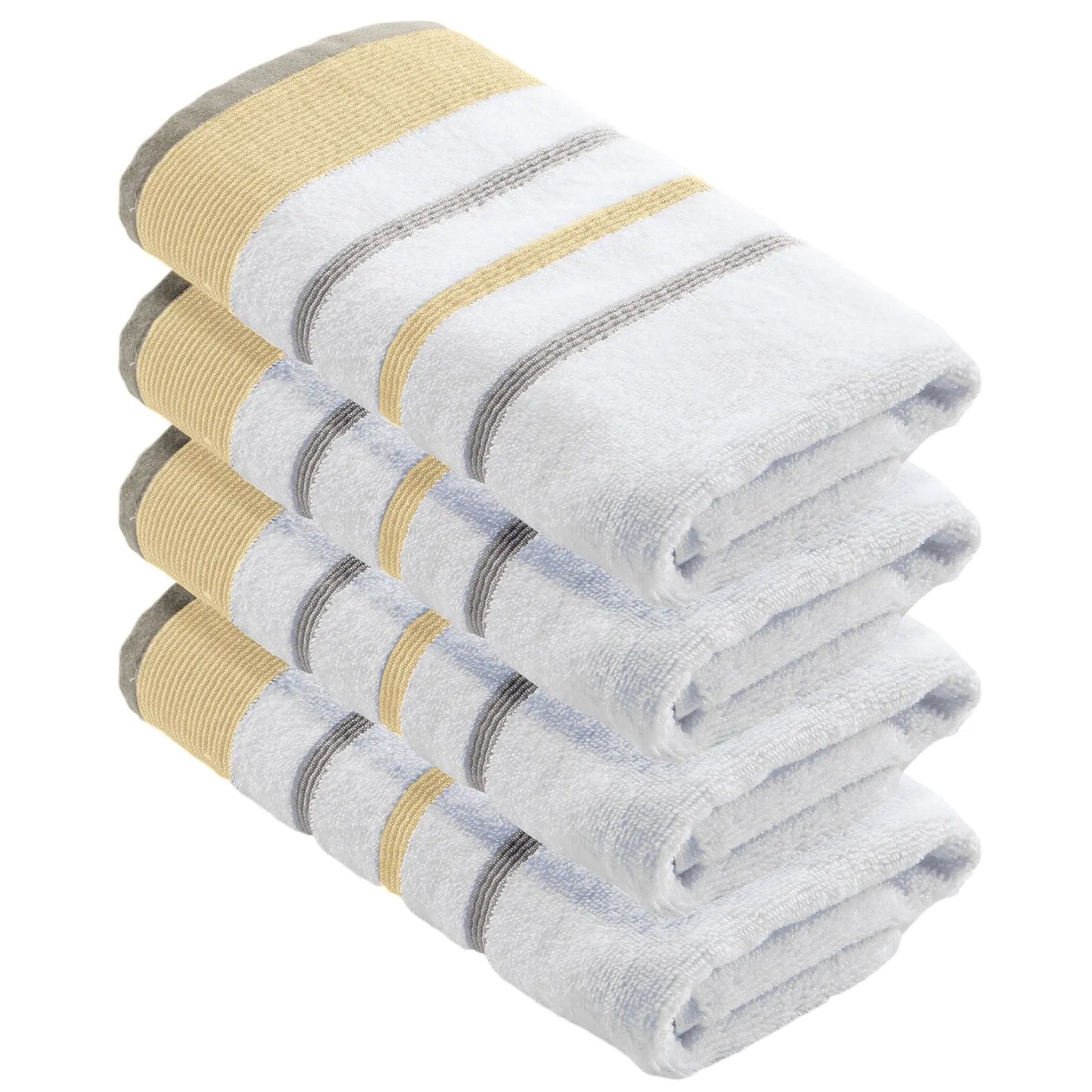 Decorative Cotton Stripe Bath Towel Set - Noelle Collection from PriceLows™