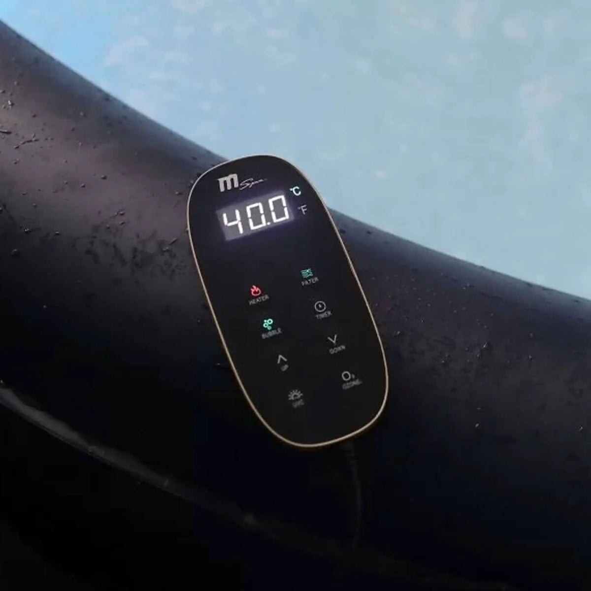 Inflatable Round Hot Tub | MSpa Aurora Urban Series | Six-Person Capacity | Hydro Massage