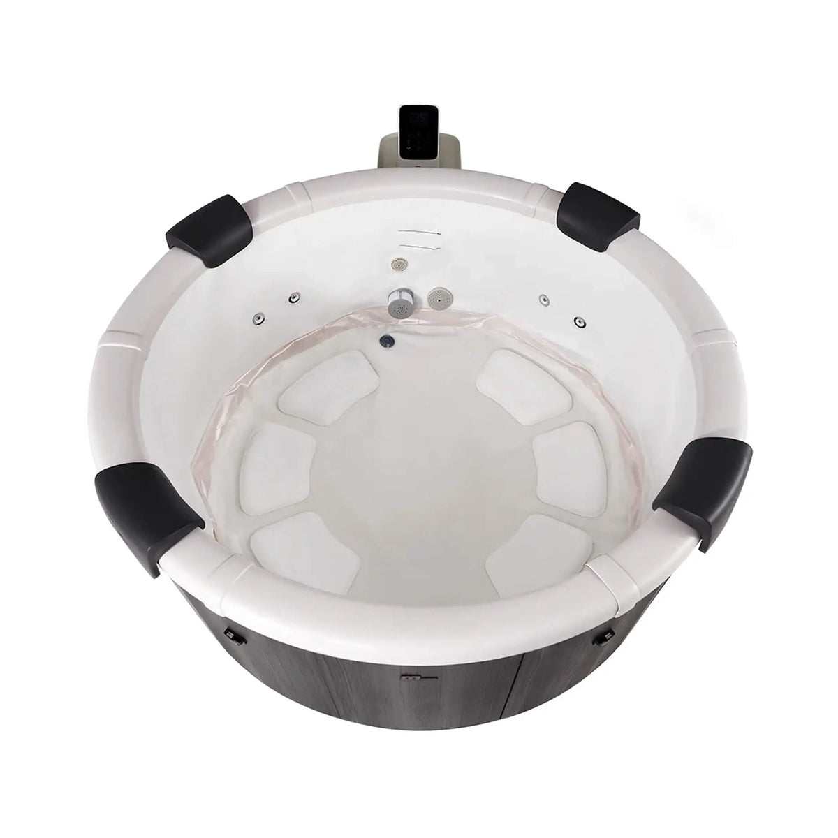Inflatable Round Hot Tub | MSpa Denver Frame Series | Six-Person Capacity | Adjustable Nozzles