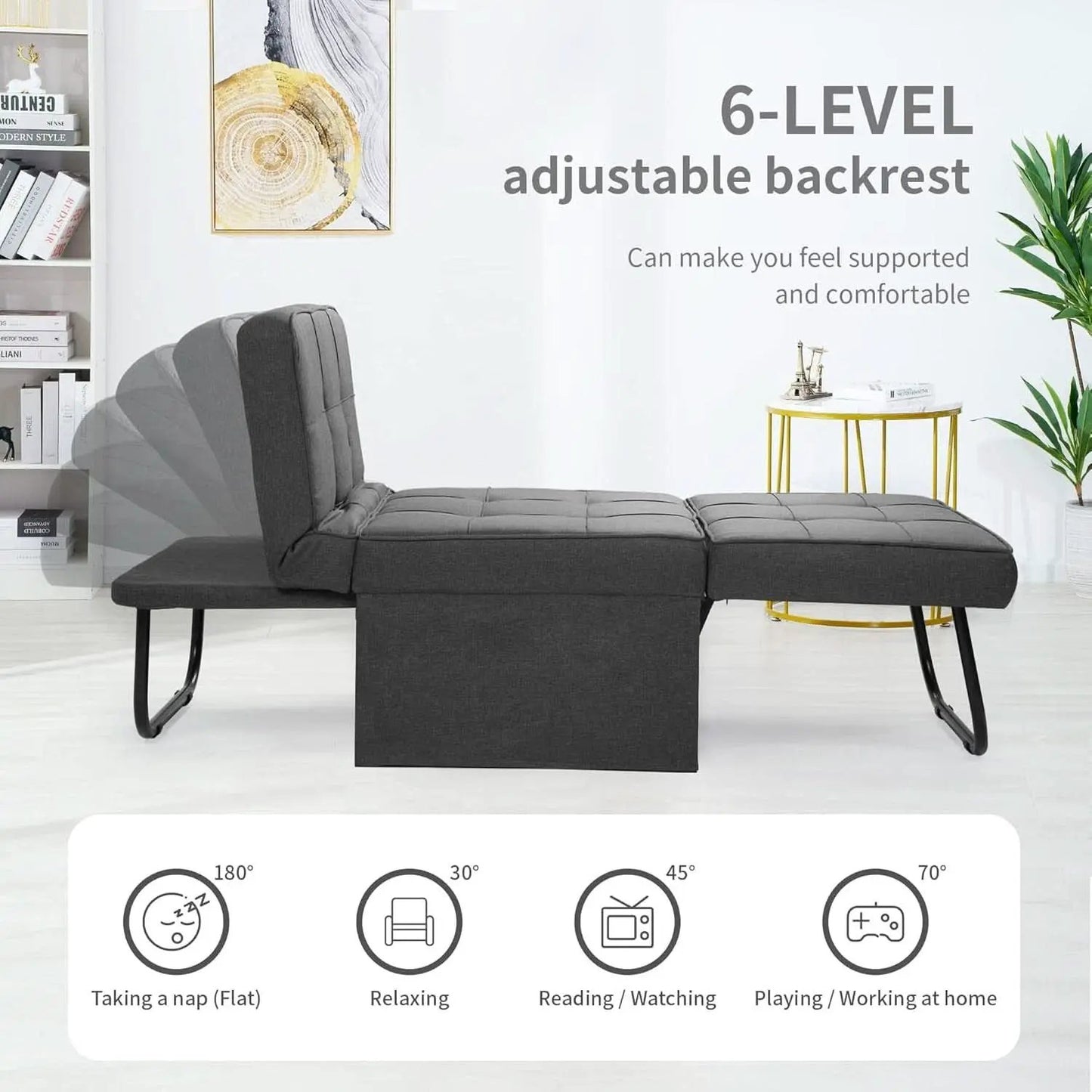 Multi-Functional Sofa Bed With Adjustable Backrest Design from PriceLows™