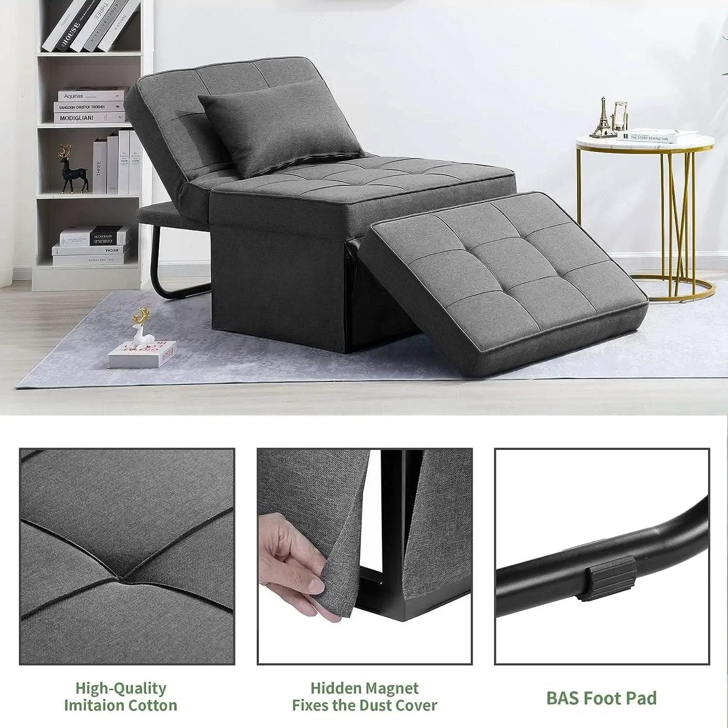 Multi-Functional Sofa Bed With Adjustable Backrest Design from PriceLows™