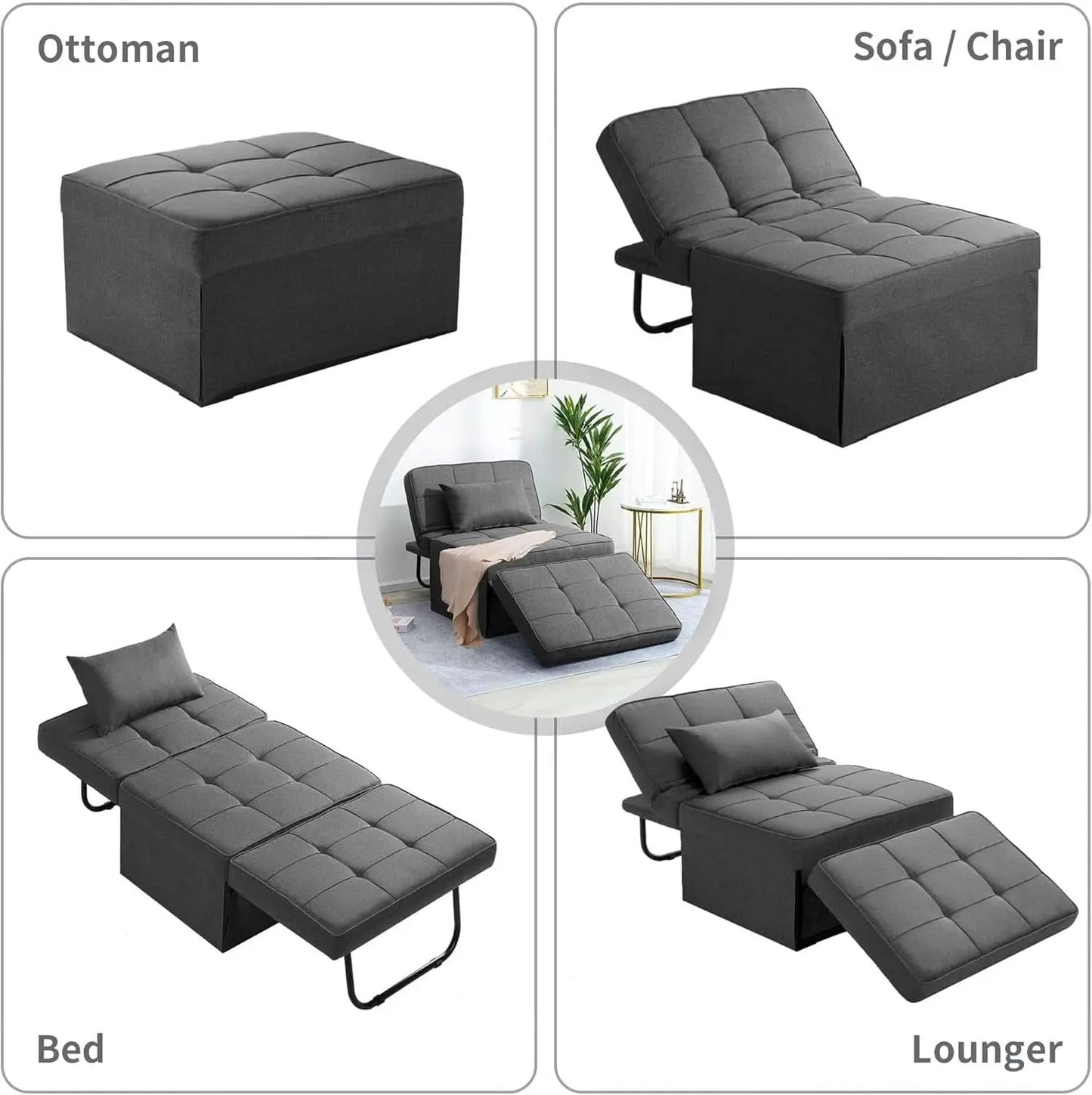 Multi-Functional Sofa Bed With Adjustable Backrest Design from PriceLows™