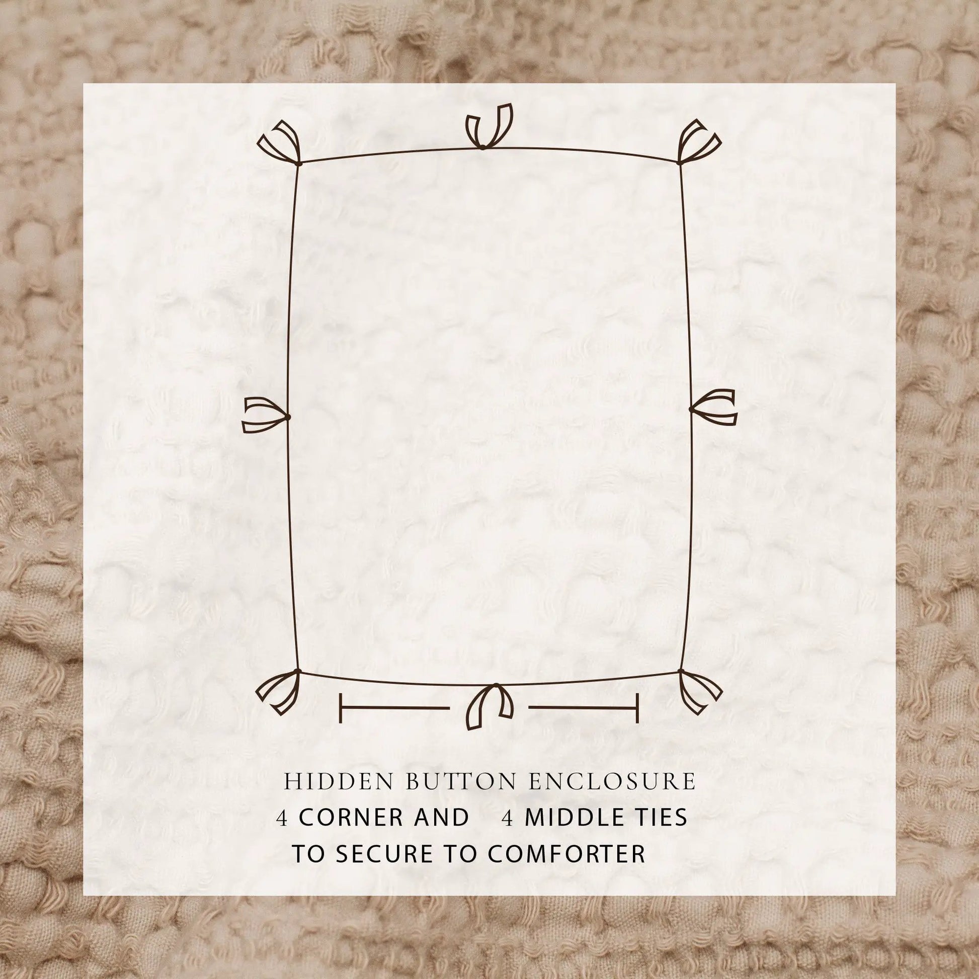 100% Cotton Honeycomb Waffle Duvet Set - Mattea Collection from PriceLows™