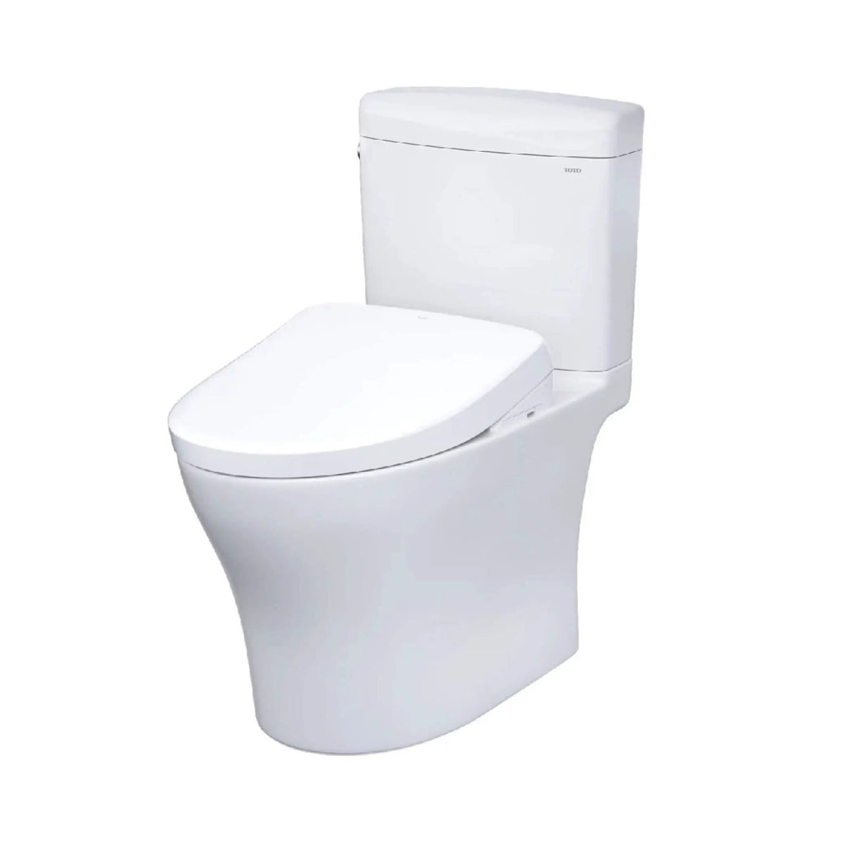 TOTO Aquia IV Cube Toilet | 1.28 And 0.9 GPF Dual Flush | WASHLET S7 Bidet Seat | Concealed Connections