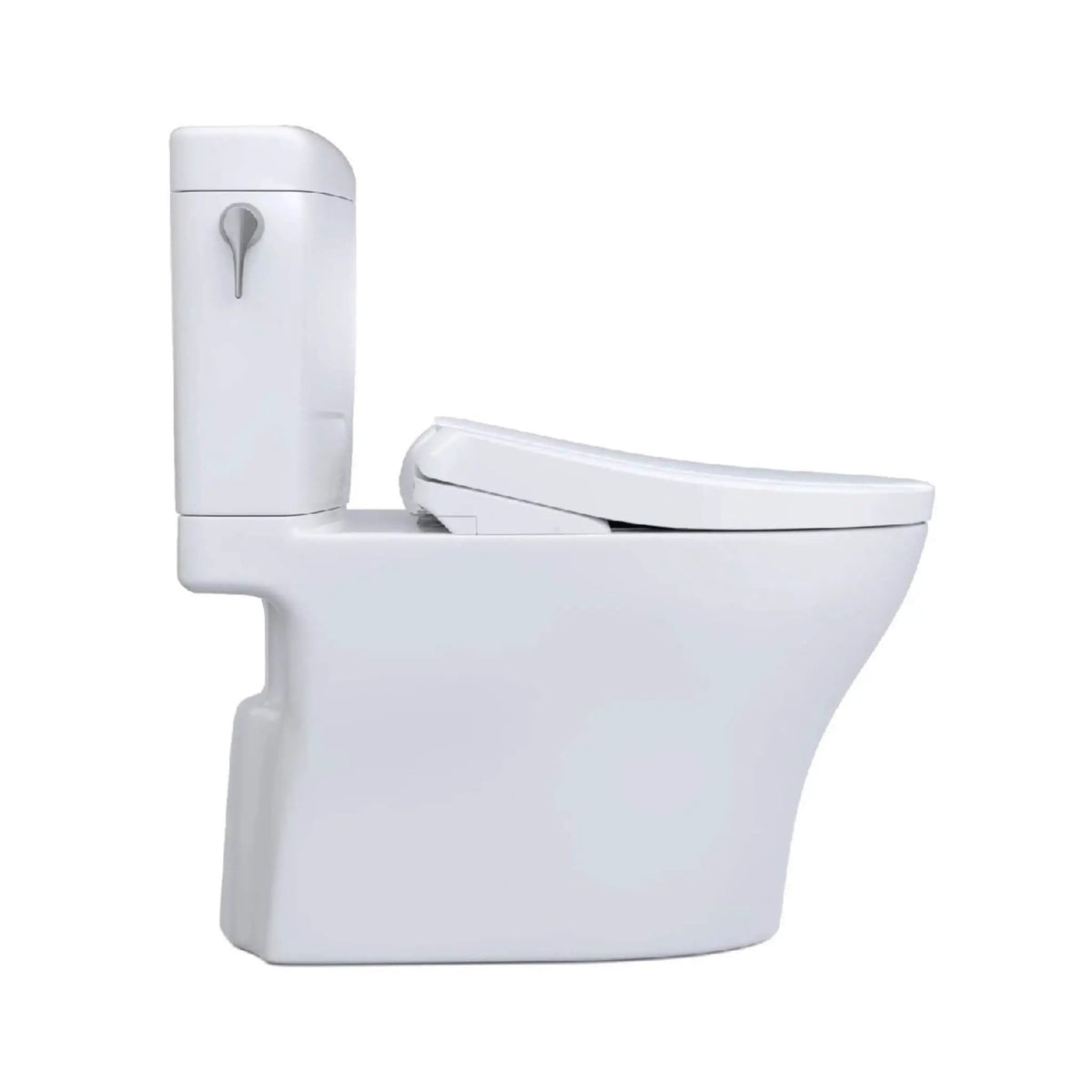 TOTO Aquia IV Cube Toilet | 1.28 And 0.9 GPF Dual Flush | WASHLET S7 Bidet Seat | Concealed Connections
