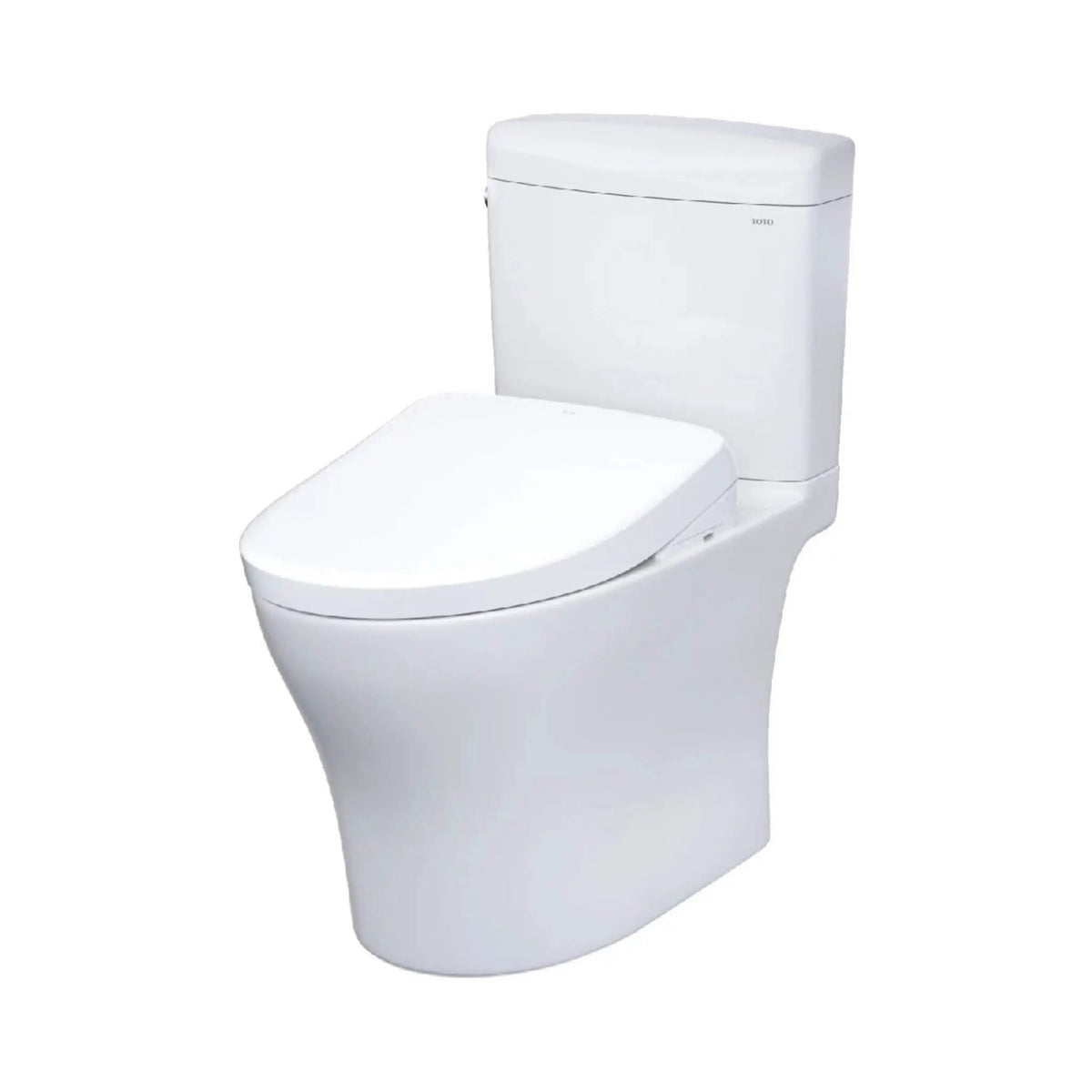 TOTO Aquia IV Cube Toilet | 1.28 And 0.9 GPF Dynamax Tornado Flush | WASHLET S7A Bidet Seat | EWater+