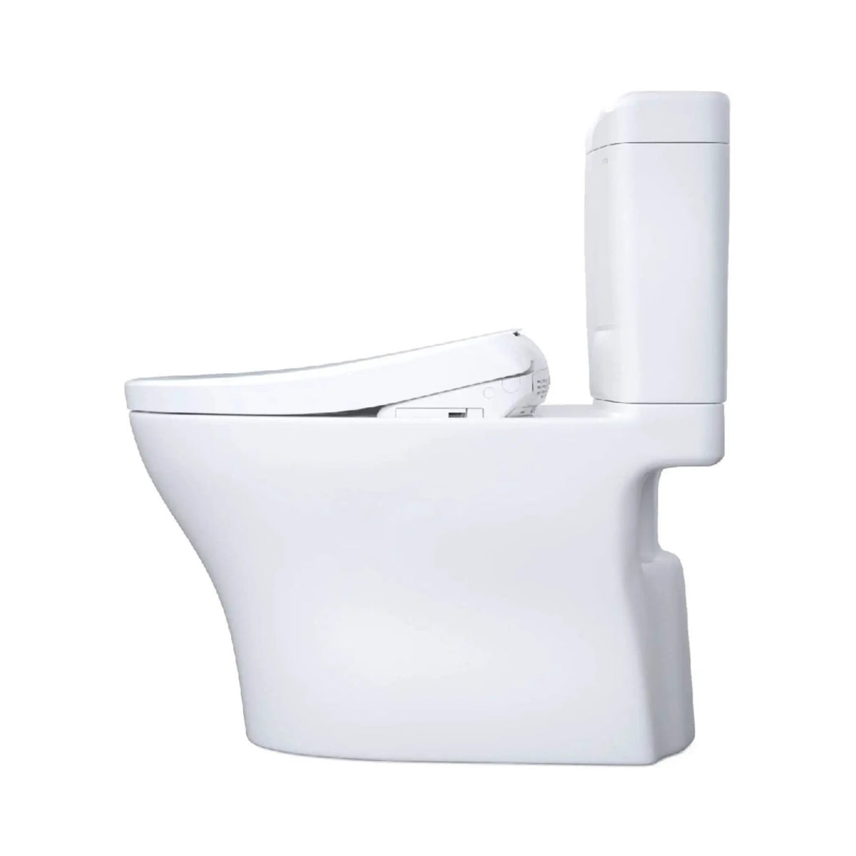 TOTO Aquia IV Cube Toilet | 1.28 And 0.9 GPF Dynamax Tornado Flush | WASHLET S7A Bidet Seat | EWater+