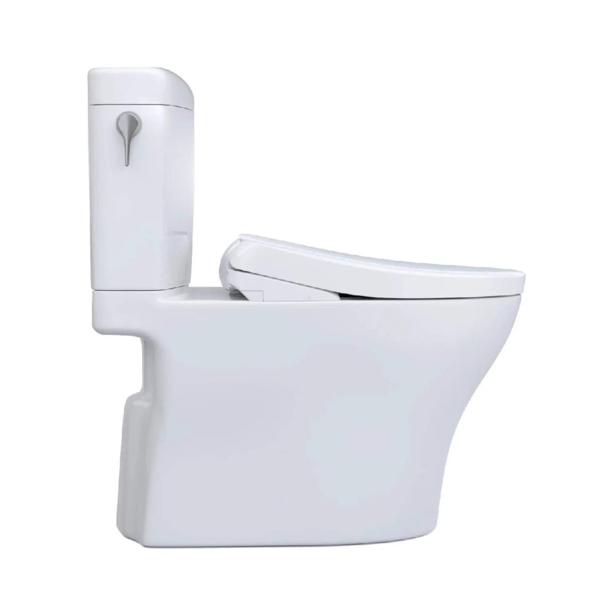 TOTO Aquia IV Cube Toilet | 1.28 And 0.9 GPF Dynamax Tornado Flush | WASHLET S7A Bidet Seat | EWater+