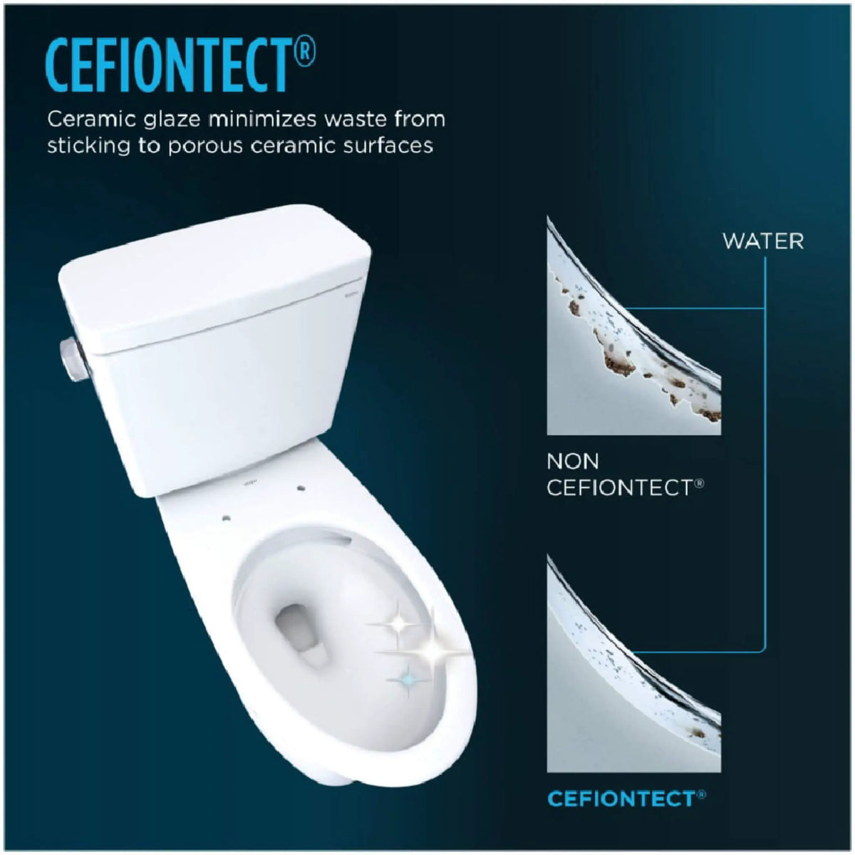 TOTO Nexus Two-Piece Toilet | 1.28 GPF Elongated | WASHLET S7A Auto Open Bidet Seat | EWater++