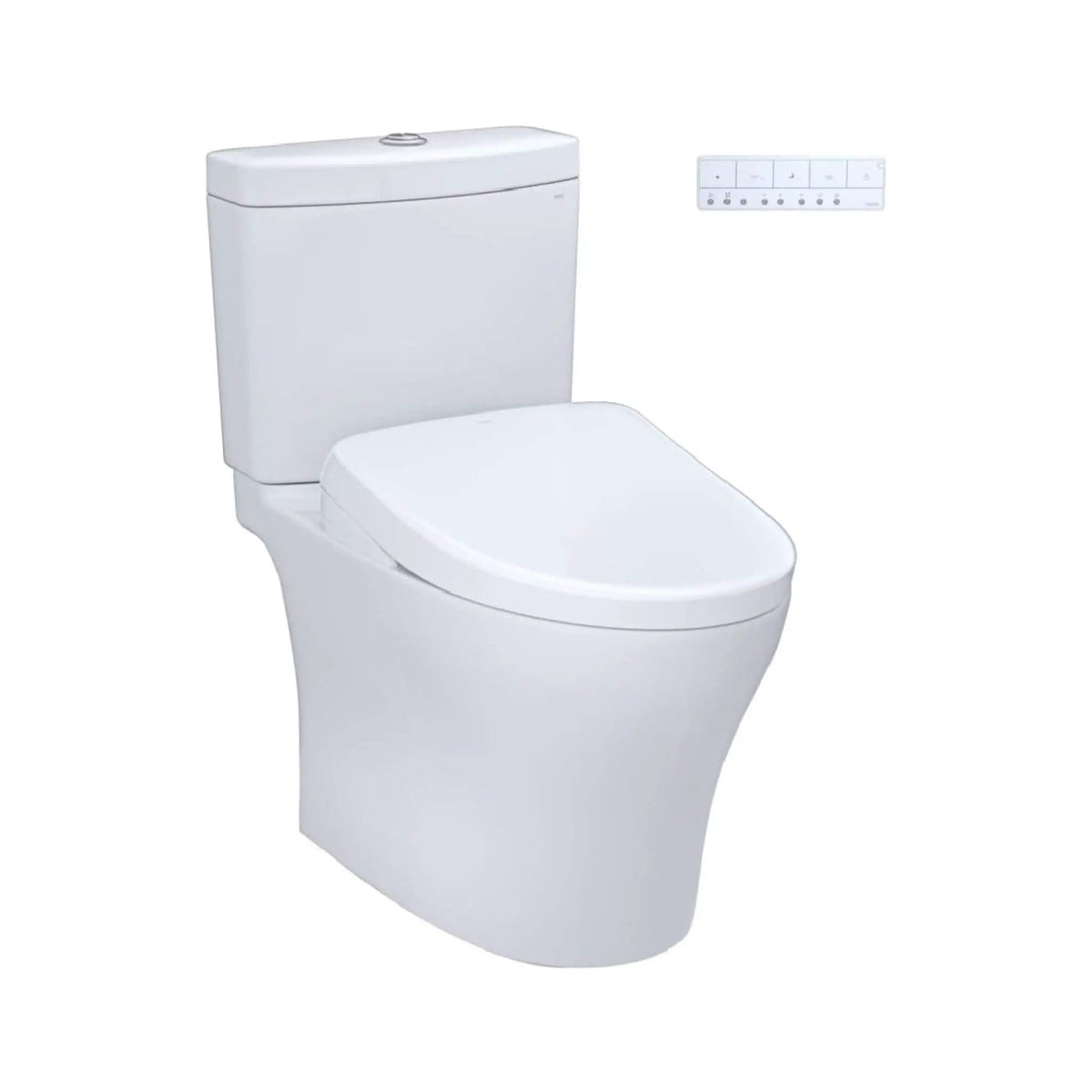 TOTO Aquia IV Dual Flush Toilet | Elongated Universal Height | WASHLET S7 Bidet Seat | 5 Spray Settings