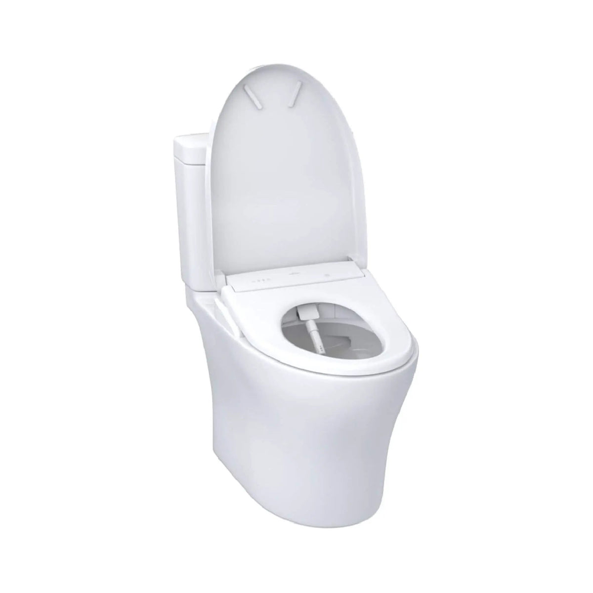 TOTO Aquia IV Dual Flush Toilet | Elongated Universal Height | WASHLET S7 Bidet Seat | 5 Spray Settings
