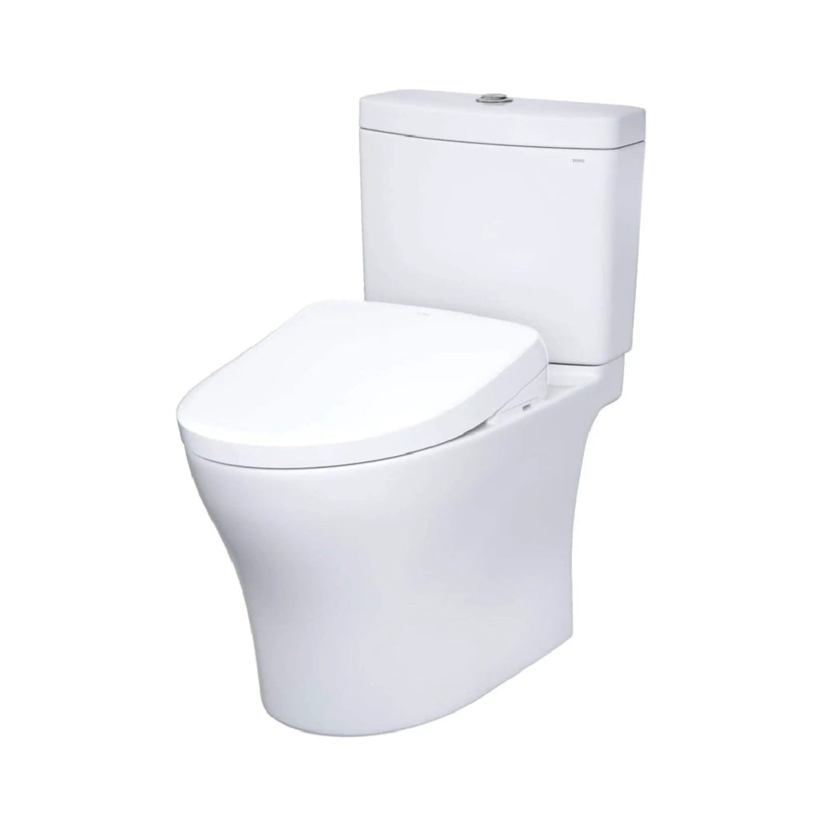 TOTO Aquia IV Dual Flush Toilet | Elongated Chair Height | WASHLET S7A Bidet Seat | 4-User Memory Remote