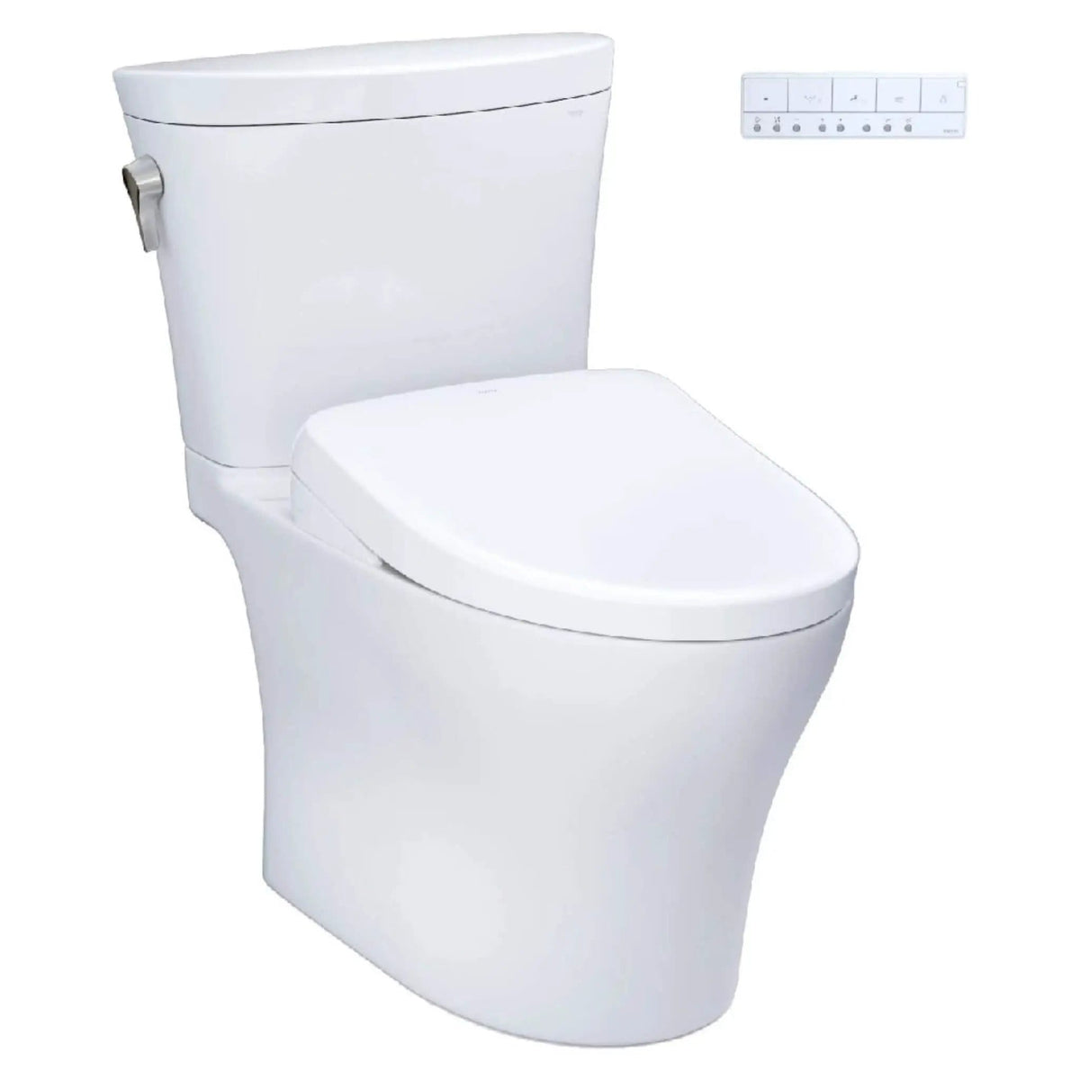 TOTO Aquia IV Arc Dual Flush Universal Height Toilet With Washlet S7 Bidet Seat | Bathroom Use | Everyday Use | Bathroom