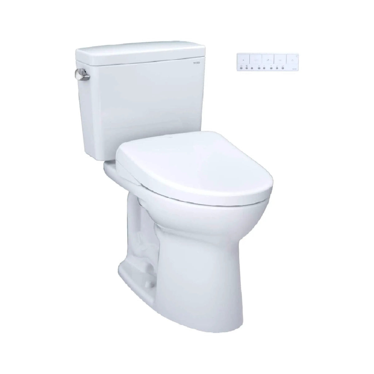 TOTO Drake Toilet | 1.28 GPF Chair Height | WASHLET S7 Heated Bidet Seat | Tornado Flush