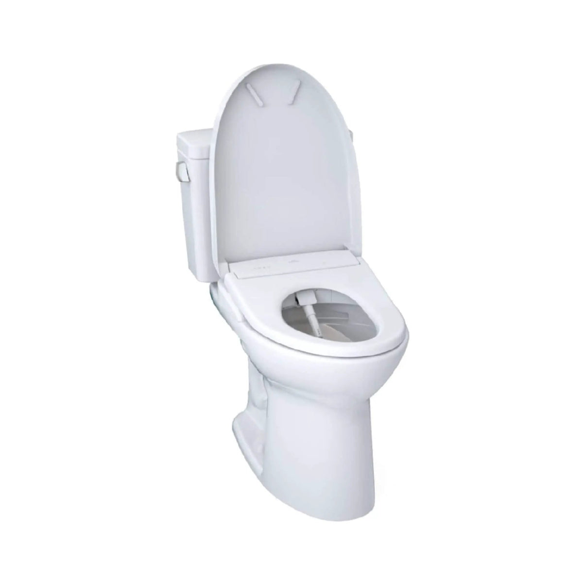 TOTO Drake Two-Piece Toilet | 1.28 GPF Elongated | WASHLET S7 Heated Bidet Seat | EWater+