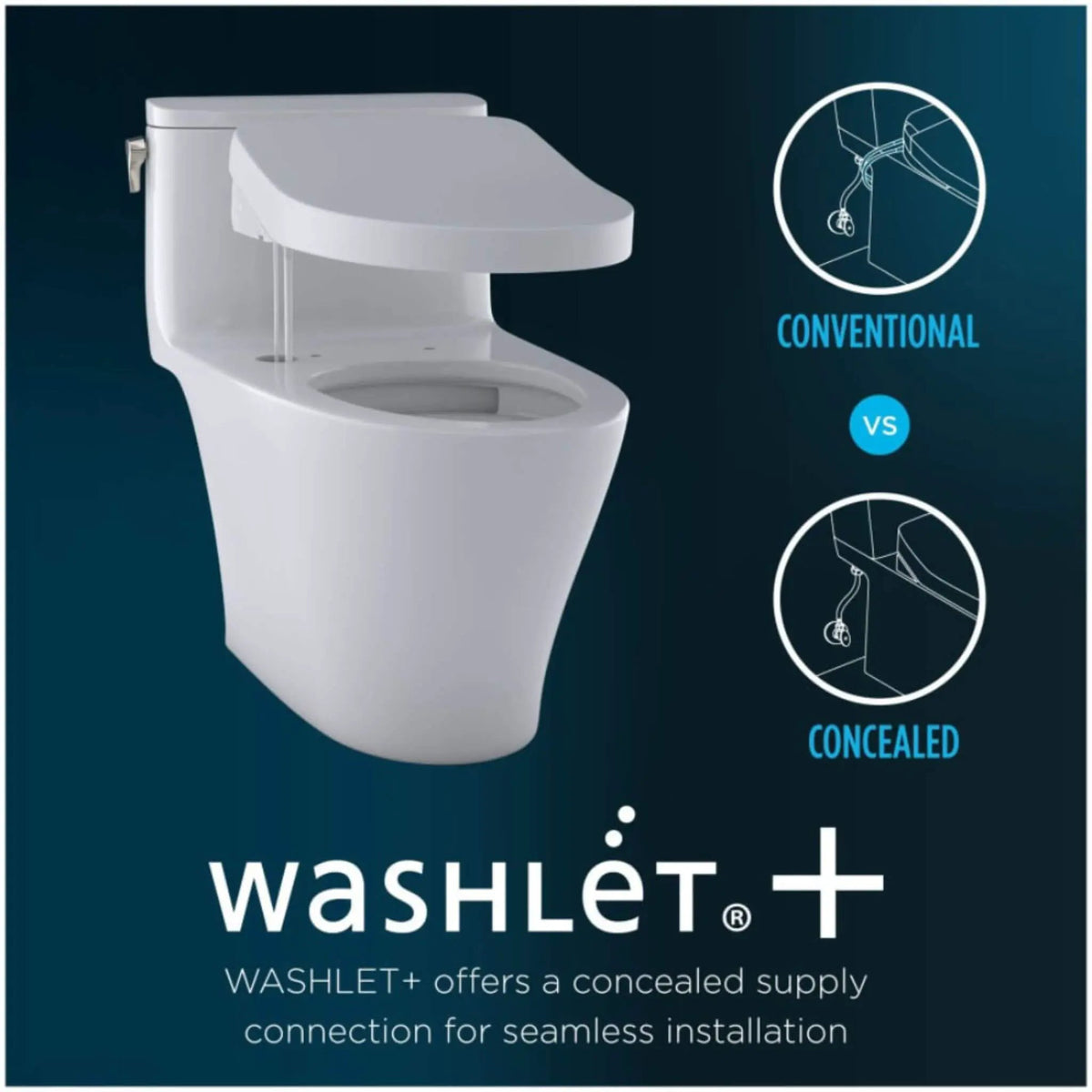 TOTO Drake Toilet | 1.6 GPF Elongated Chair Height | WASHLET S7A Auto Flush | EWater+