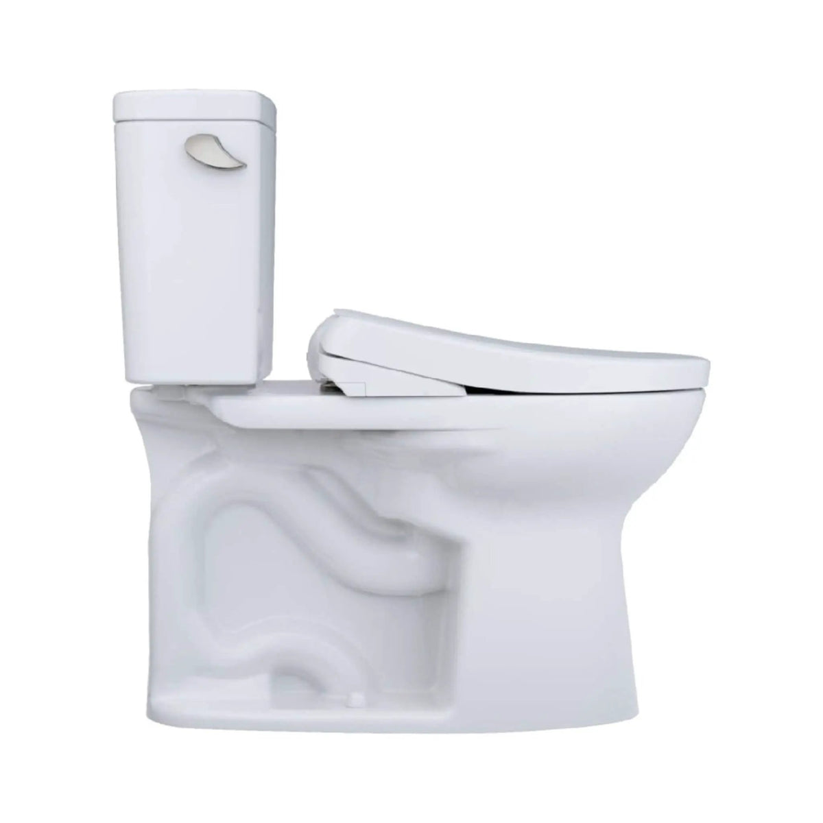 TOTO Drake Two-Piece Toilet | 1.6 GPF Elongated | WASHLET S7 Heated Bidet Seat | EWater+ Cleaning