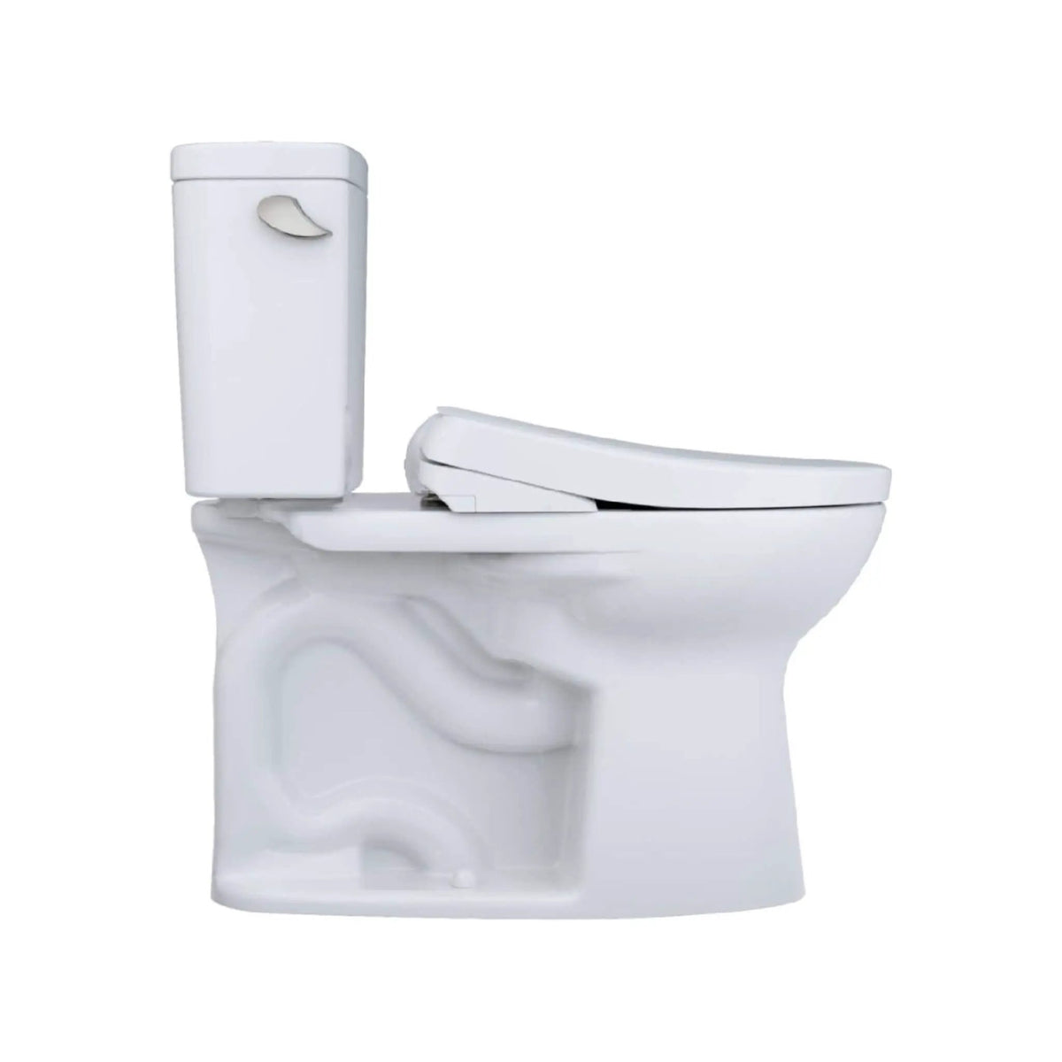 TOTO Drake Toilet | 1.28 GPF Elongated Chair Height | WASHLET S7A Heated Bidet Seat | EWater+