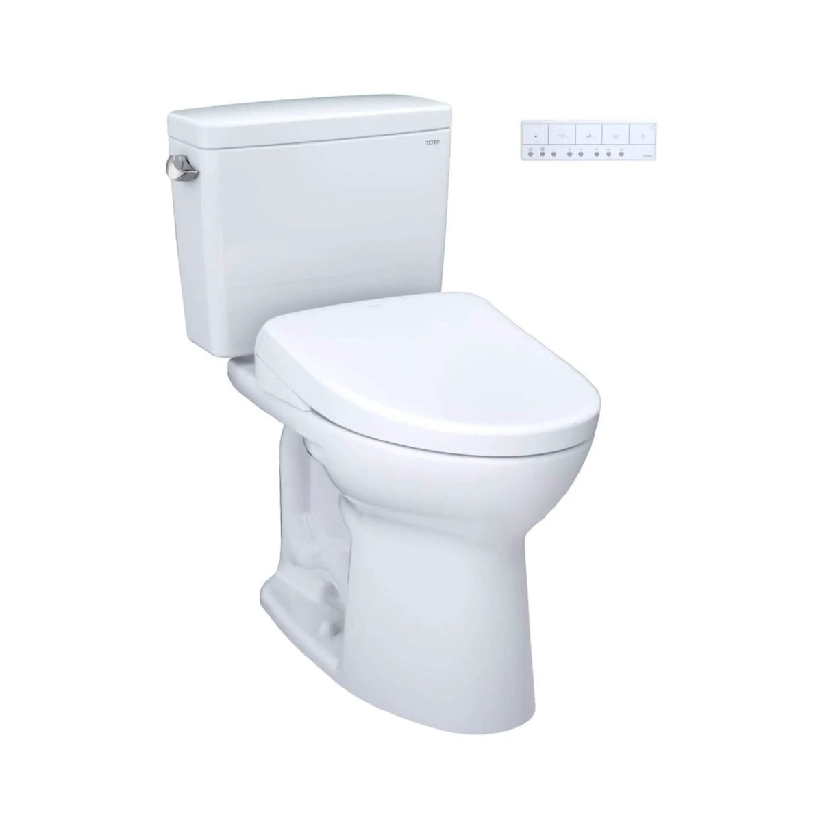 TOTO Drake Toilet | 1.28 GPF Universal Height | WASHLET S7A Auto Open Bidet Seat | 10 Inch Rough-In