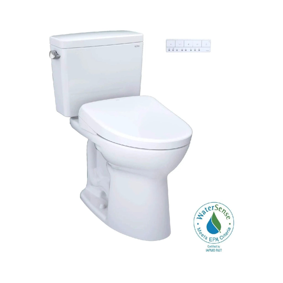 TOTO Drake Toilet | 1.28 GPF Universal Height | WASHLET S7A Auto Open Seat | Auto Flush